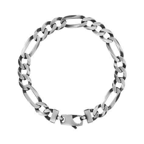 Bracelet Argent Maille Figaro Cm Maty