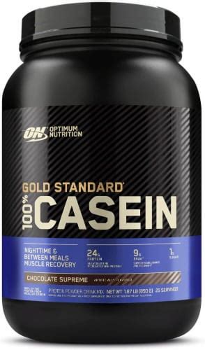 Optimum Nutrition Gold Standard 100 Micellar Casein Protein Powder Chocolate Supreme 1 87 Lb