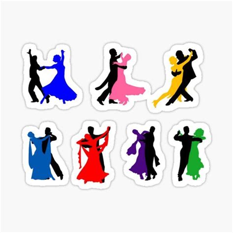 Salsa Dancing Stickers In 2020 Dance Art Prints Dance Poster