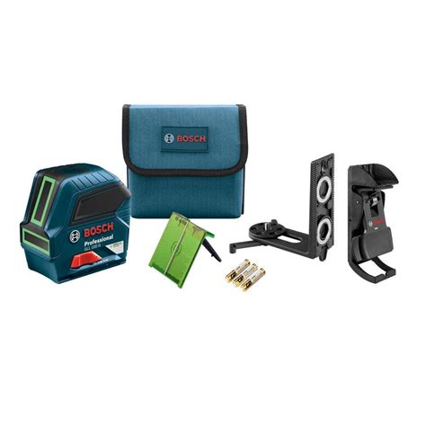 Bosch Ft Self Leveling Cross Line Laser With Visimax Green Beam