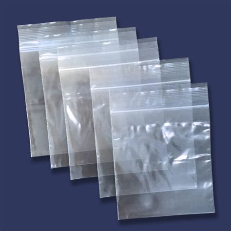 100 76mm X 89mmClear Grip Seal Poly Bags Bayard Packaging