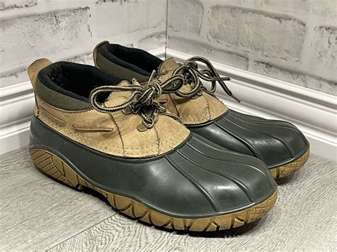 Men's BAFFIN Waterproof Rubber & Leather Slip On Duck Shoes Men 7 Women 9 | eBay | Duck shoes ...