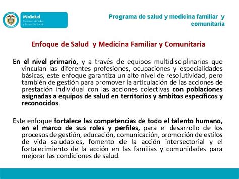 Programa De Salud Y Medicina Familiar Y Comunitaria