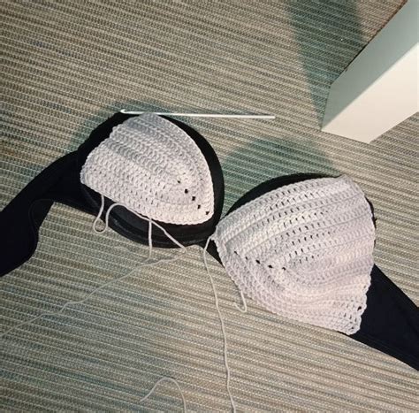 Virkad Bikini Med Mormorsruta