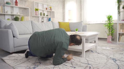 Mature Man Fainting Collapses To The Ground The Mature Man Faints And