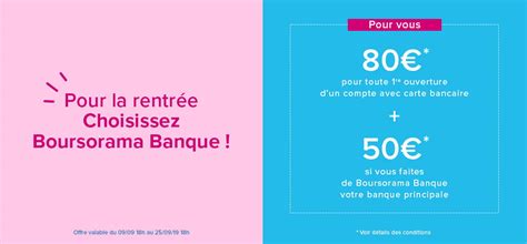 170 Euros Parrainage Filleul Boursorama Banque Septembre 2019 L Offre