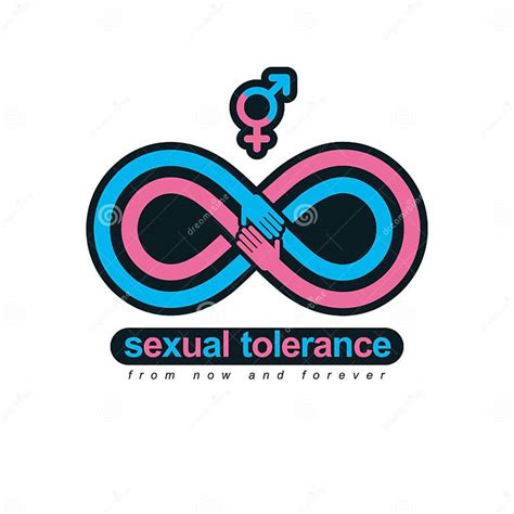 Sexual Tolerance Conceptual Symbol Zero Tolerance Vector Symbol Created With Infinity Loop