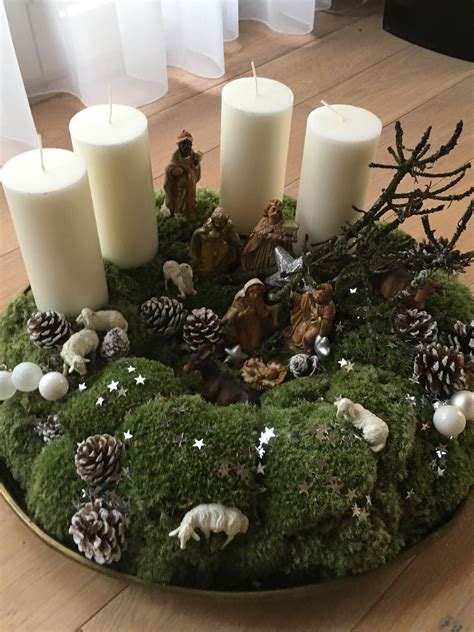 Adventskranz Mit Moos 🌼 Ps Weihnachten Dekoration Deko Weihnachten