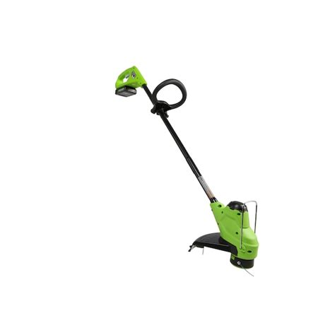 Greenworks 24 Volt 10 In Straight Shaft Battery String Trimmer Battery And Charger Not Included