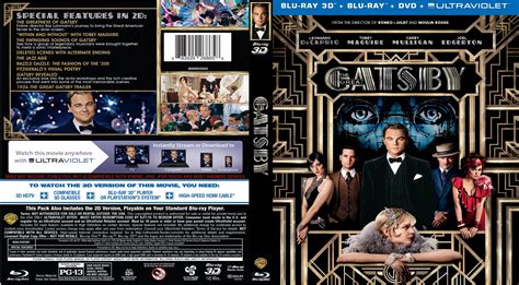 The Great Gatsby Blu Ray Cover