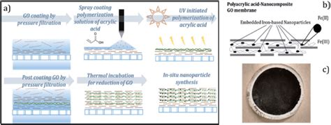 Schematic representation of (a) membrane synthesis and (b ...