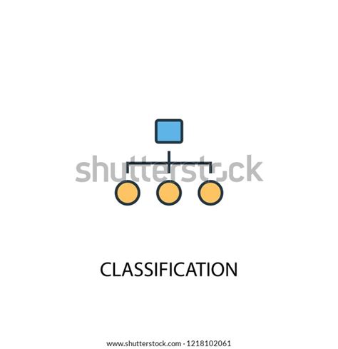 Classification Concept 2 Colored Line Icon Stock Vector Royalty Free 1218102061