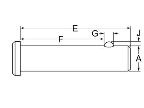 Clevis Pin Cotterless 3 16 X 1 Low Carbon Steel Zinc Clear