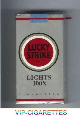 In Stock Lucky Strike Lights 100s cigarettes soft box Online