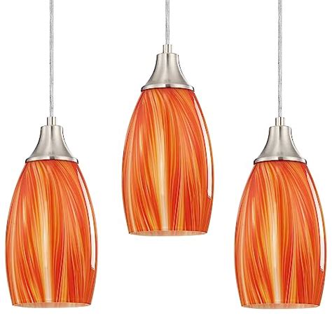 I Tested The Stunning Glow Of An Orange Glass Pendant Light Heres
