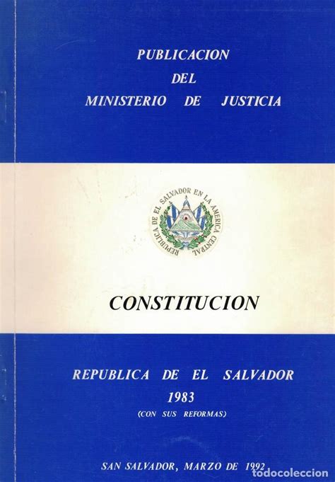 constitución república de el salvador 1983 con Comprar Libros de