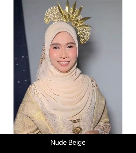 Afrah Exclusive Code Nude Beige Women S Fashion Muslimah Fashion Hijabs On Carousell