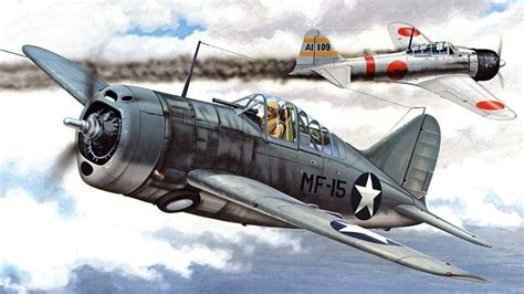 Pinturas Aviación Ii Guerra Mundial — 1942 06 04 Midway Brewster