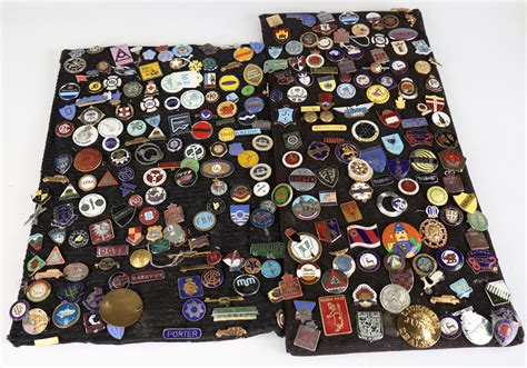 A Large Collection Of Early 20th Century And Later Enamelled Pin Badges