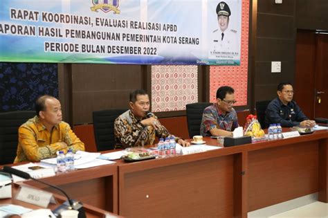 Rakor Evaluasi APBD Tahun 2022 Pemkot Serang Raih Realisasi Tertinggi