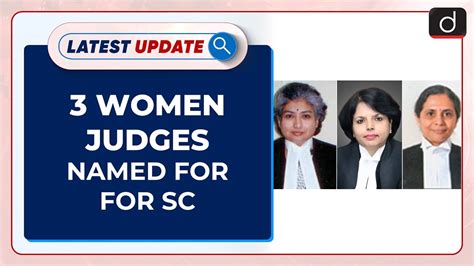 3 Women Judges Named For Sc First Woman Chief Justice Of India Latest Update Drishti Ias