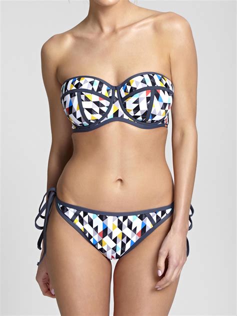 Panache Swim Jolee Bandeau Bikini Harlequin