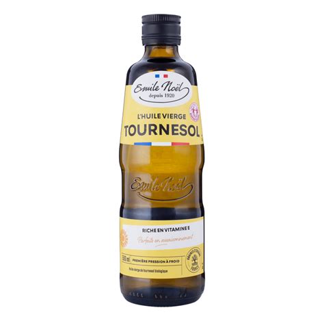 Huile de tournesol vierge bio Origine France 50cl Émile Noël