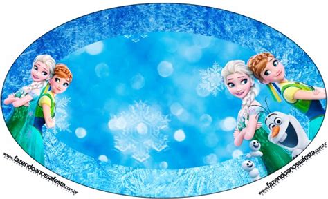 Placa Elipse Frozen Febre Congelante Fazendo A Nossa Festa