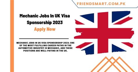 Mechanic Jobs In Uk Visa Sponsorship