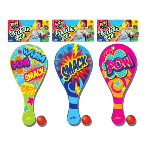 Ja Ru Paddle Ball With String Pack Of 3 Real Quality Paddle Balls