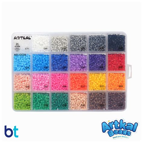 Artkal 24 Colors Mini Fuse Bead Kit 12000 Beads