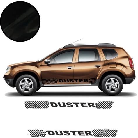 Dacia Duster Bandes Stickers Autocollant Noir N Cdiscount Auto