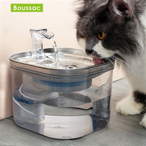 Dispensador De Agua De Acero Inoxidable Para Mascotas Fuente