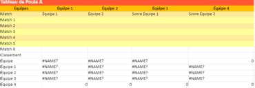 Tableau De Tournoi Avec Poules Dans Excel Mod Les