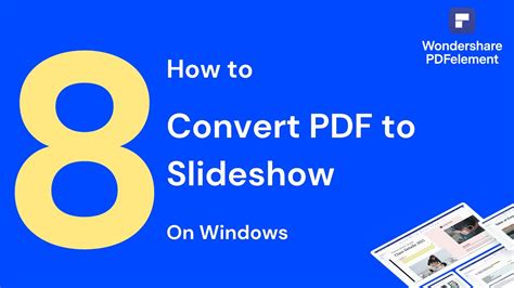 How To Convert PDF To Slideshow On Windows PDFelement 8 YouTube