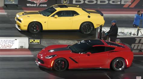 Corvette C7 Wants To Prove Its Worth Challenges Dodge Hellcat To A