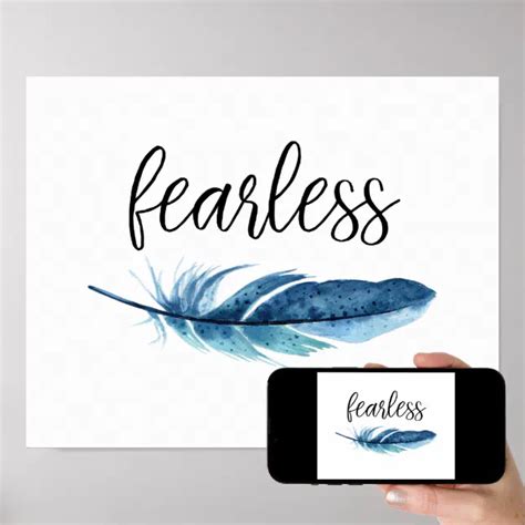 Fearless Poster Zazzle