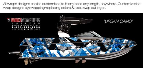 Boat Wrap Kit | Camo Wrap for Boats | Wake Graphics