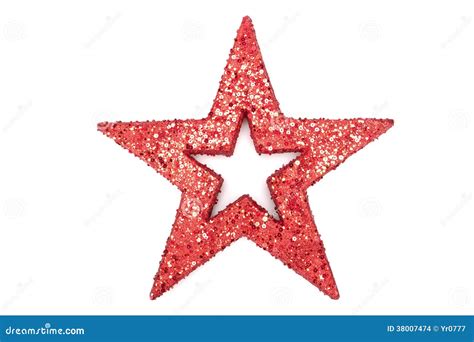 Red Glitter Star Stock Photo Image Of Shiny Background 38007474