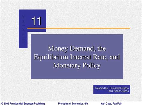 Ppt Money Demand The Equilibrium Interest Rate And Monetary Policy