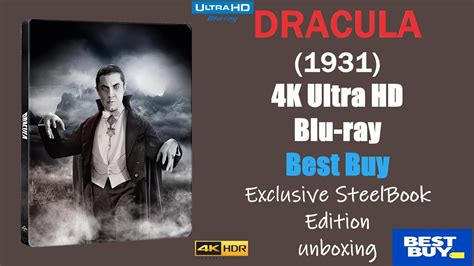 Dracula 1931 4k Ultra Hd Blu Ray Best Buy Exclusive Steelbook Edition