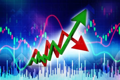 Inflación Del Ejemplo 3d Y Gráfico De La Deflación En El Fondo Blanco