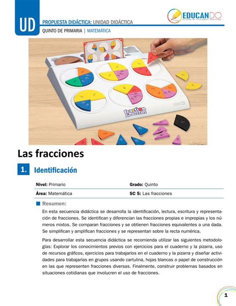 Pdf Las Fracciones Cdn · Pdf Fileción De Fracciones