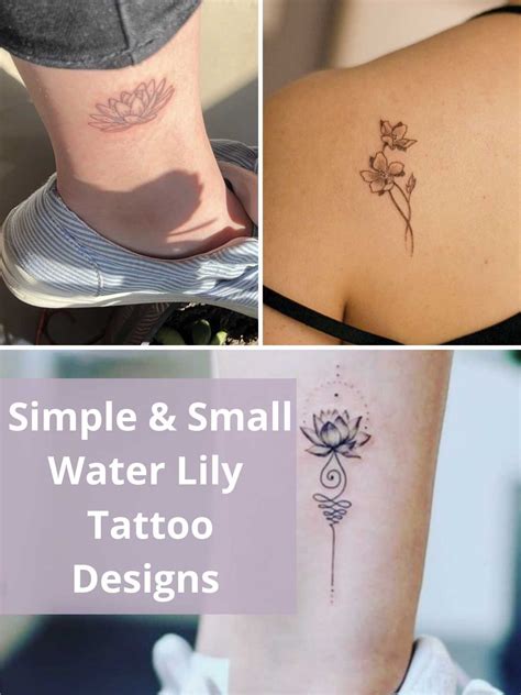 71 Simple Water Lily Tattoo Designs & Meanings - Tattoo Glee