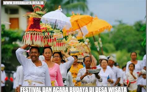 Festival Dan Acara Budaya Di Desa Wisata Menyelami Keindahan Tradisi