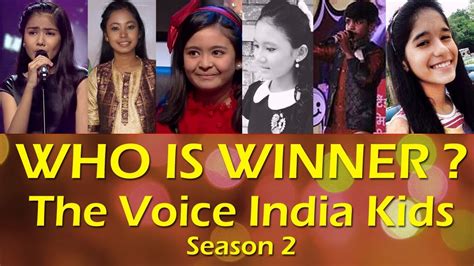 Top 6 The Voice India Kids Season 2 Singing Reality Competition