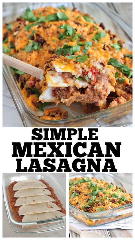 Mexican Style Lasagna - A Simple Lasagna Recipe!!