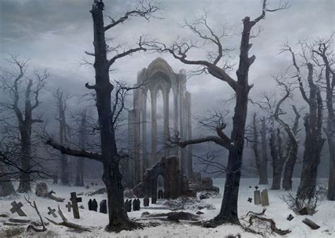 Cloister Cemetery In The Snow Casper David Friedrich Caspar David