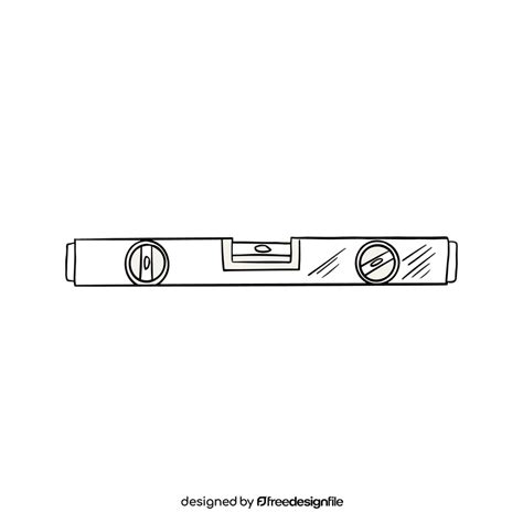 Spirit level tool black and white clipart free download