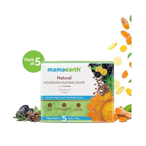 Buy Mamaearth Natural Nourishing Bathing Soaps G S Online At